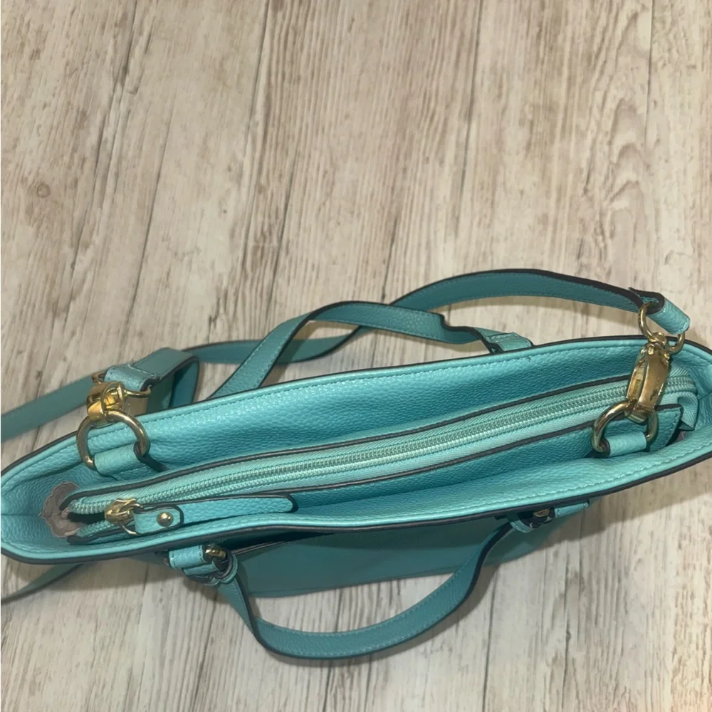 Nanette Lepore Baby Blue Crossbody Handbag Bag Purse